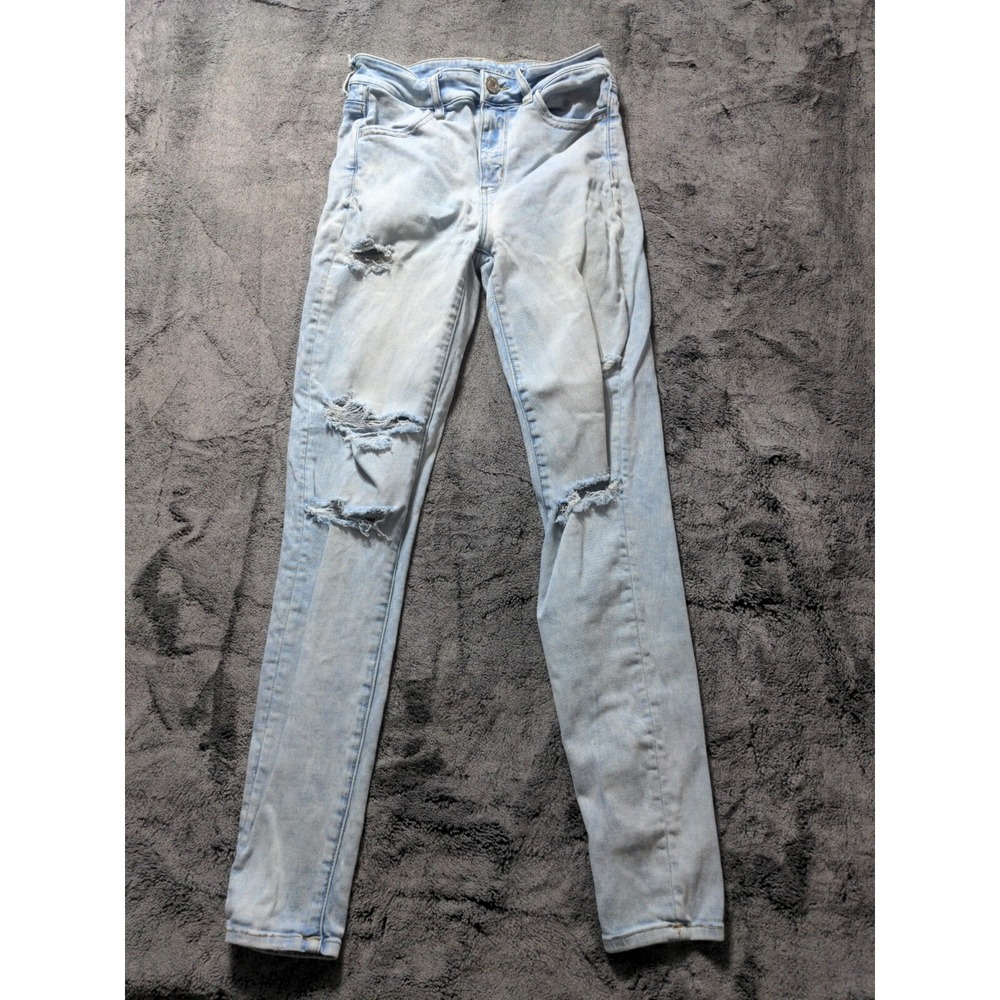 American Eagle Hi Rise Jegging Women's Size 4 Regular Light Wash